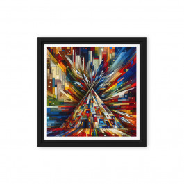Abstract Tipi - Framed Canvas